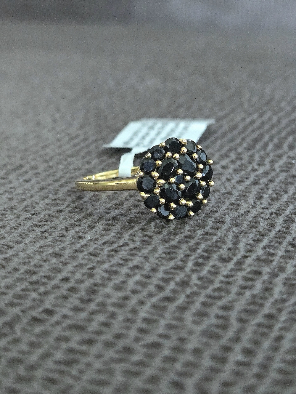 Shivam Black🖤 Spinel Floral🌸 Cluster Ring💍 - NWT - Picture 2 of 16